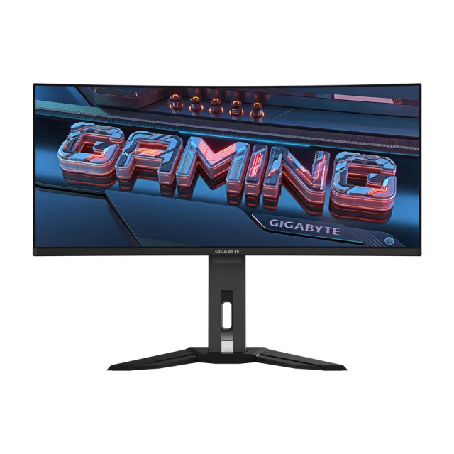 【GIGABYTE 技嘉】MO34WQC2 34型曲面電競螢幕(34型/WQHD/QD-OLED/240Hz/0.03ms/HDMI2.1/TYPE-C/KVM)