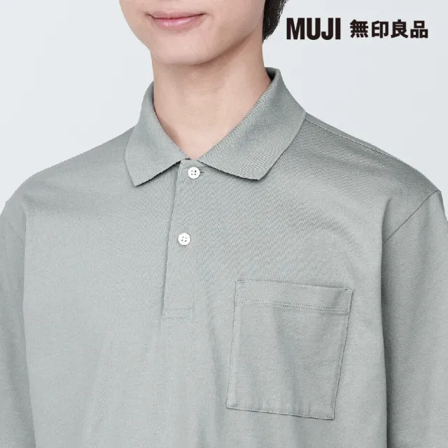 【MUJI 無印良品】男棉水洗天竺短袖POLO衫(共10色)