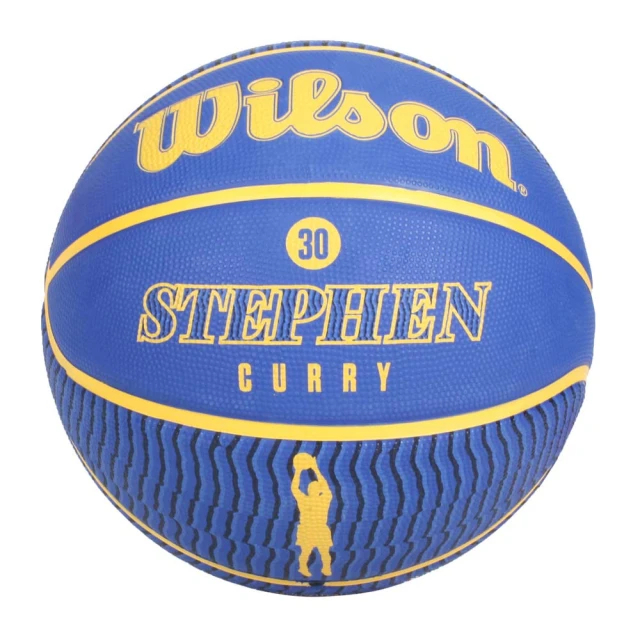 WILSONWILSON NBA球員系列22 STEPHEN 橡膠籃球#7-室外 7號球(WZ4006101XB7)