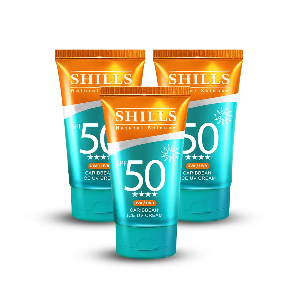 【SHILLS 舒兒絲】很耐曬超清爽美白出水防曬凝乳SPF50★★★★3入(臉/身體適用)