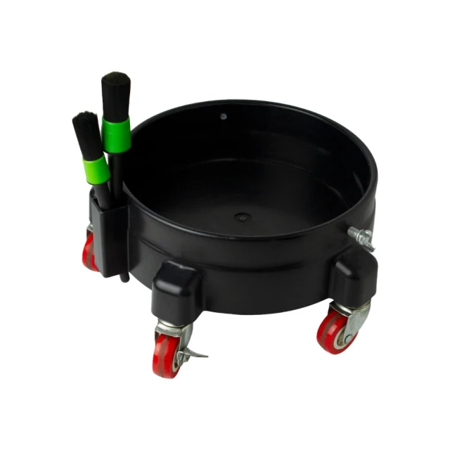 OLIMA 洗車水桶 20L 黑色(水桶滾輪+底盤組)