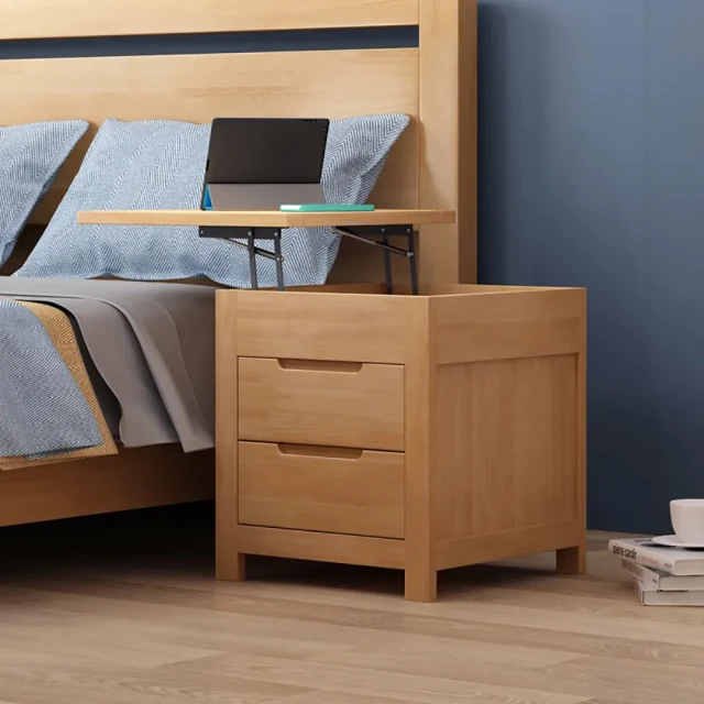 雲軒 簡約多功能超窄床頭櫃 無線充電款(小戶型臥室床頭收納櫃