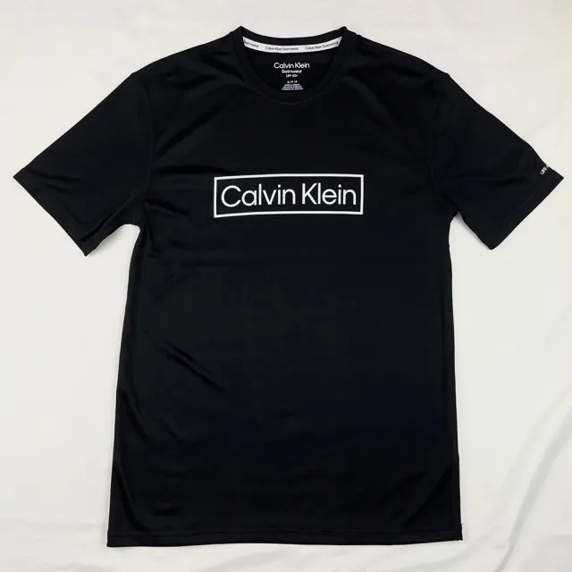 【Calvin Klein 凱文克萊】方框設計 抗UV  排汗衫 防曬衣 現貨 T恤 短袖 快乾 排汗衣 CK 短T(短袖 T恤)