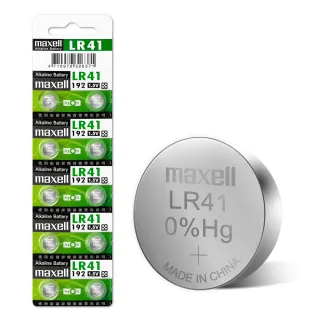 【maxell】公司貨 LR41/AG3/392A/SR41W 1.5V 鹼性鈕扣型電池-1卡10顆入