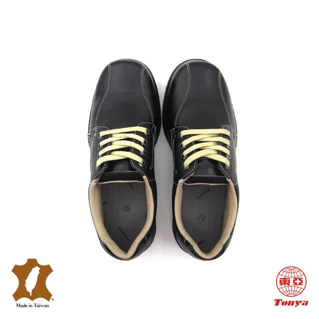 【Toping】Toping 專業安全鞋｜輕量化玻纖鋼頭安全鞋 /P050黑/尺寸7-11 高抓地力/全牛皮