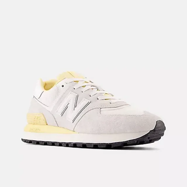 【NEW BALANCE】NB 574 休閒鞋 復古運動鞋 休閒鞋 麂皮 網布 IU演唱會同款 男鞋 女鞋 黃灰色(U574LGWM-D)