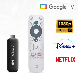 【Dynalink】Google TV 智慧FullHD電視棒 GT-18(基礎入門款 / Netflix Disney+ 雙授權)
