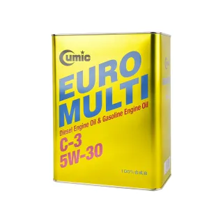 【CUMIC 庫克】庫克機油 EURO MULTI SN/C3 5W-30 100%合成機油 4L(日本原裝進口)