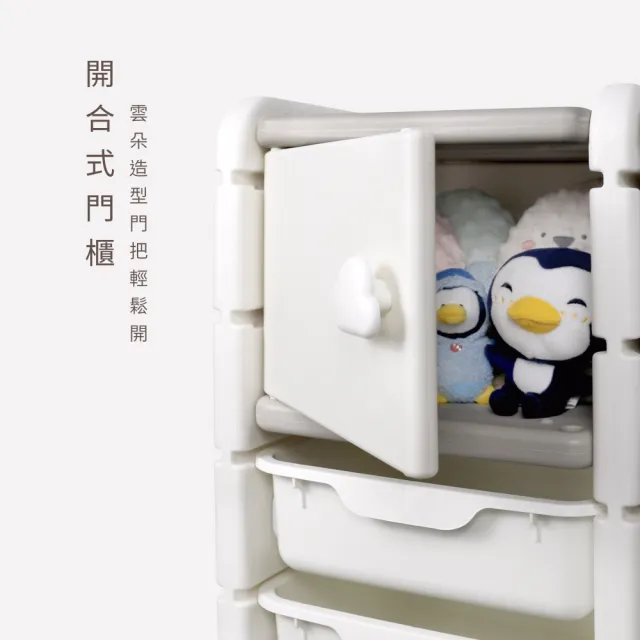 【PUKU 藍色企鵝】玩具收納櫃(3門櫃9抽屜)