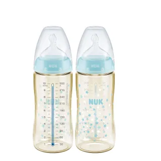 【NUK 官方直營】寬口徑PPSU感溫奶瓶300mL(顏色隨機出貨)