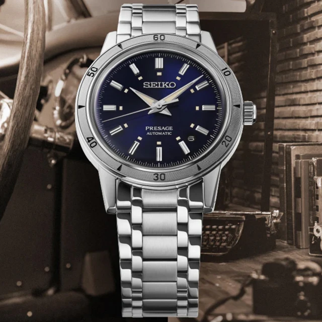 SEIKO 精工 PRESAGE系列 Style60’s 復古風 機械腕錶 禮物推薦 畢業禮物(SRPL07J1/4R35-06H0B)
