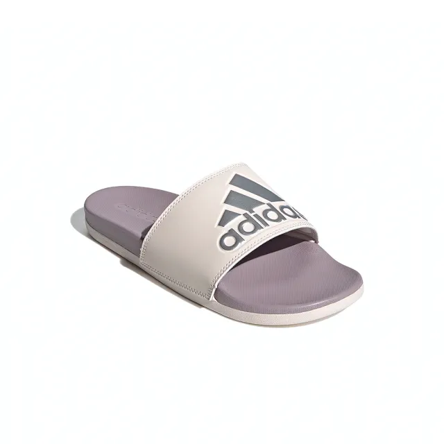 【adidas 愛迪達】Adilette Comfort 女鞋 藕紫色 輕量 防水 拖鞋 運動 休閒 涼拖鞋 IG1273