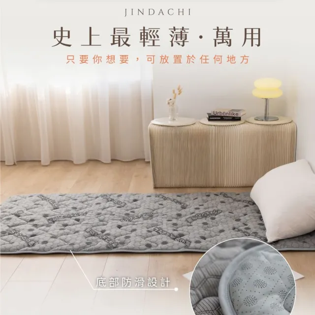 【Jindachi 金大器】雙人5尺-天絲石墨烯保暖墊(3M吸濕排汗 遠紅外線 台灣製造)