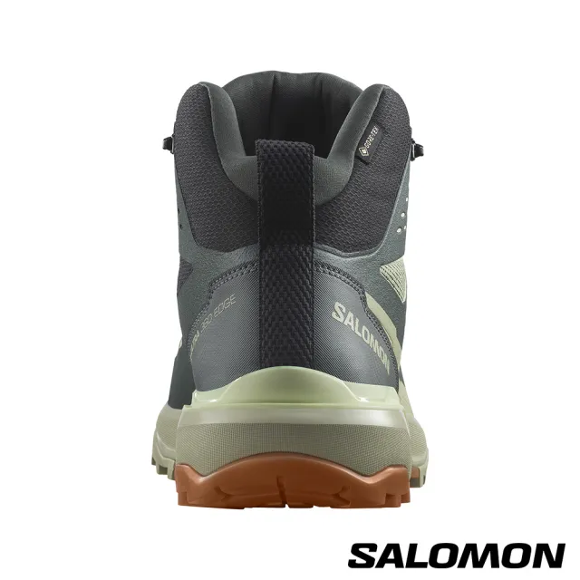 【salomon官方直營】男 X ULTRA 360 EDGE Goretex 中筒登山鞋(綠/綠/黃)