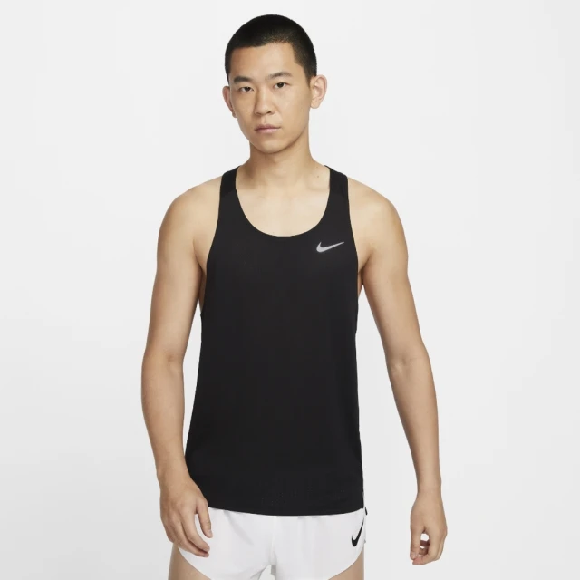 NIKE 耐吉 AS M NK DF FAST SINGLET 黑色 男 背心 運動 田徑 跑步 透氣排汗(FN4230-010 ∞)