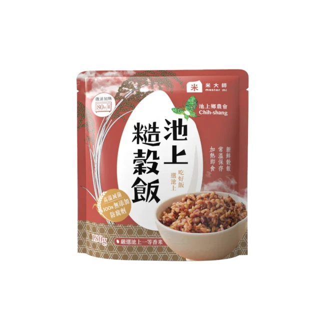 米大師 常溫熟飯 池上糙穀飯(超值組180gx24包)