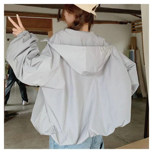 【ASister 小姊姊】AS0315#防曬防風外套☆連帽防風防潑水純色拉鍊防曬外套(4色 M-2XL)