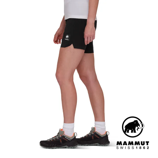 【Mammut 長毛象】Massone Sport Shorts Women 輕量運動短褲 黑色 女款 #1023-01000