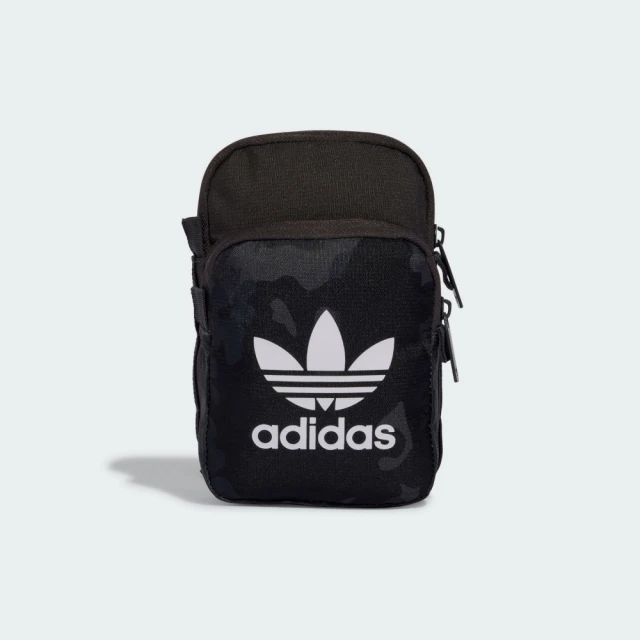 adidas 愛迪達 側背包 斜背包 小包 運動包 三葉草 CAMO FEST BAG 黑 IT7552