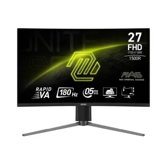 【MSI 微星】MAG 27C6PF 27型 VA FHD 180Hz 曲面電競螢幕(0.5ms/Adaptive-Sync/1500R)