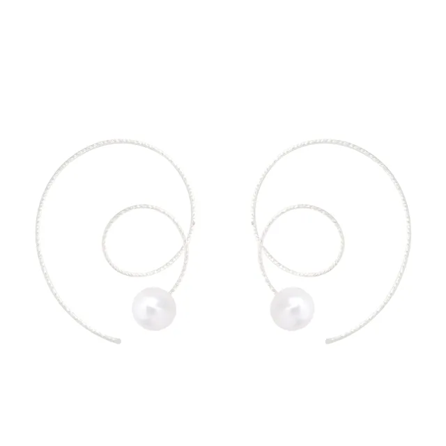 【Olivia Yao Jewellery】純銀天然珍珠  精緻雕花女神 耳環(Varuna Collection)