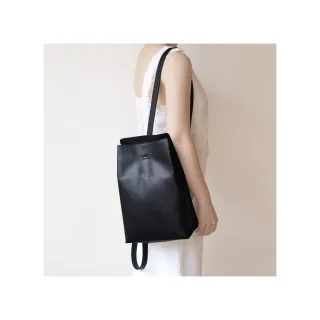 【Darker Than Black】Rectangular Bucket Bag 兩用方形水桶後背包(後背包/側背包/單肩包/真皮包)
