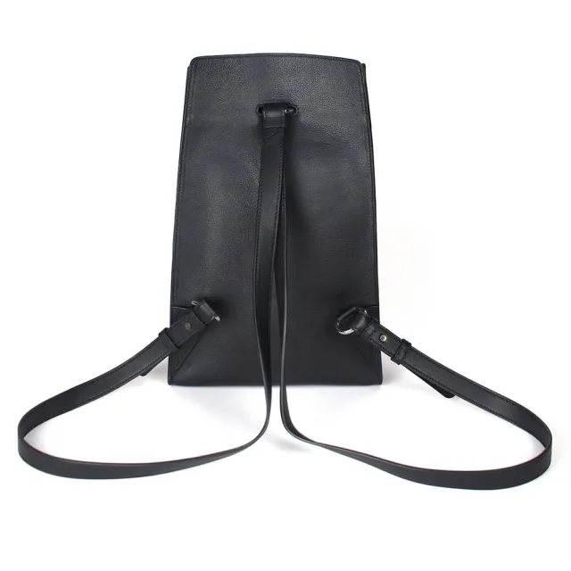 【Darker Than Black】Rectangular Bucket Bag 兩用方形水桶後背包(後背包/側背包/單肩包/真皮包)