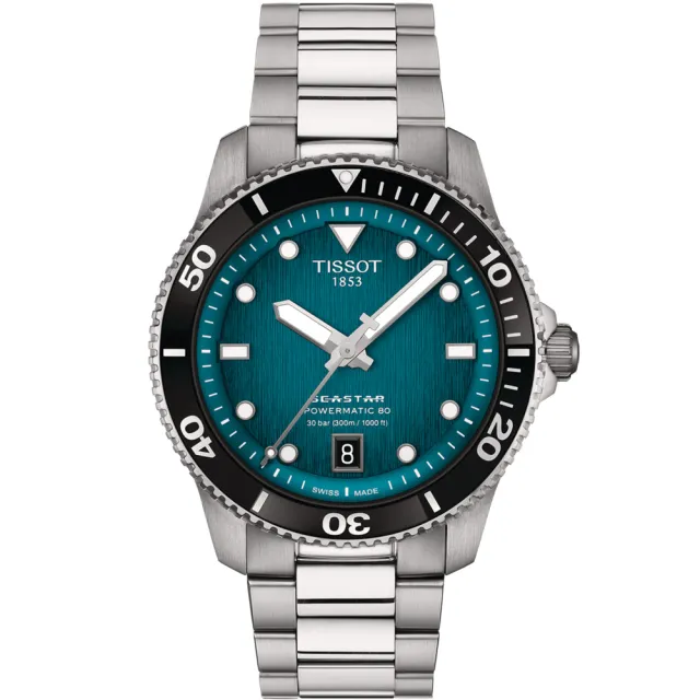 【TISSOT 天梭】官方授權 Seastar 1000 海星300米潛水 機械錶 手錶  職場新鮮人 禮物(T1208071105100)