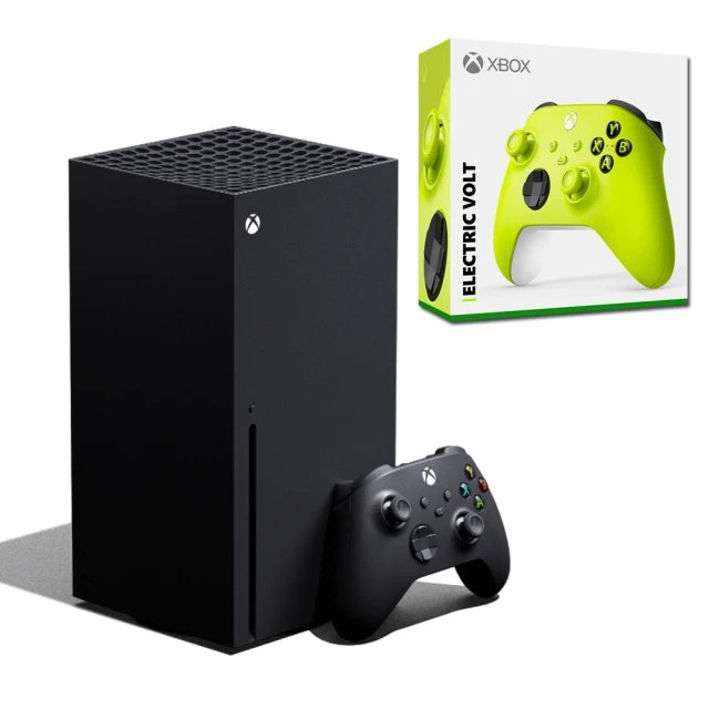 Microsoft 微軟Microsoft 微軟 Xbox Series X 1TB主機 台灣公司貨(贈 XBOX電擊黃控制器)