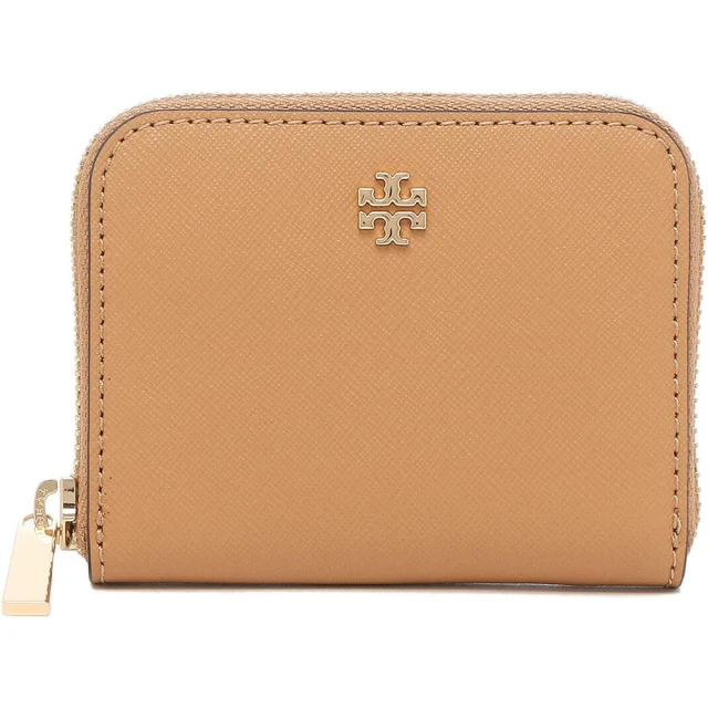 TORY BURCHTORY BURCH 雙T-LOGO素面皮革零錢包