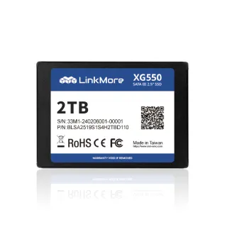 【LinkMore】XG550 2TB(2.5吋 SATAIII SSD 固態硬碟 XG550-2TB 讀540M/寫510M)