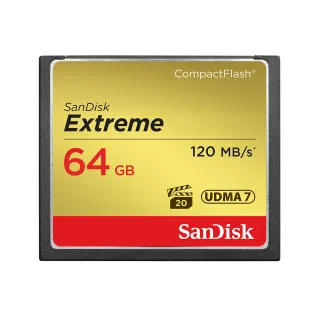 【SanDisk】Extreme CompactFlash 記憶卡64GB(公司貨)