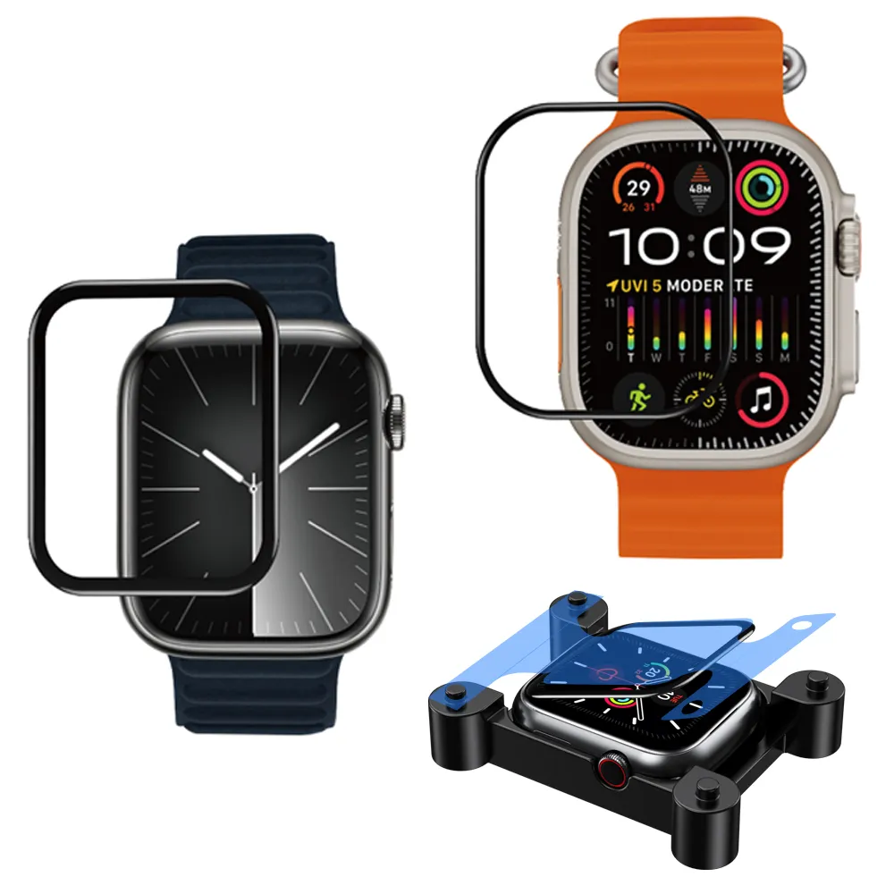 【TOTU 拓途】Apple Watch 9/8/7/6/5/4/3/2 Ultra 高清保護貼膜 定位器 PG-7系列(38/40/41/42/44/45/49mm)