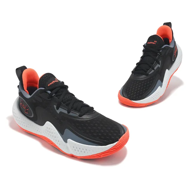 【UNDER ARMOUR】籃球鞋 Spawn 5 男鞋 黑 紅 緩衝 抓地 運動鞋 UA(3026285001)