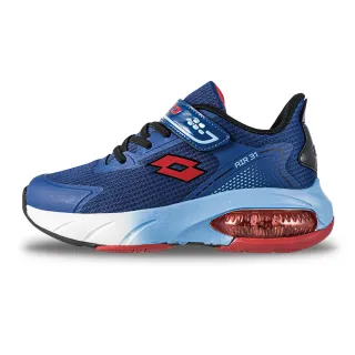 【LOTTO】童鞋 疾速UFO 飛碟氣墊跑鞋(藍/紅-LT4AKR5696)