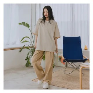 【MO-BO】輕便俐落尼龍套裝-撞色長版上衣