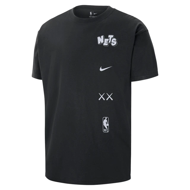 NIKE 耐吉 短袖上衣 男款 運動 NBA 籃網隊 AS BKN M NK CTS CE LGO M90 TEE 黑 FN2017-010