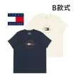 【Tommy Hilfiger】簡約休閒時尚 印刷logo 輕薄款 短袖T恤(美版版型 尺寸偏大)