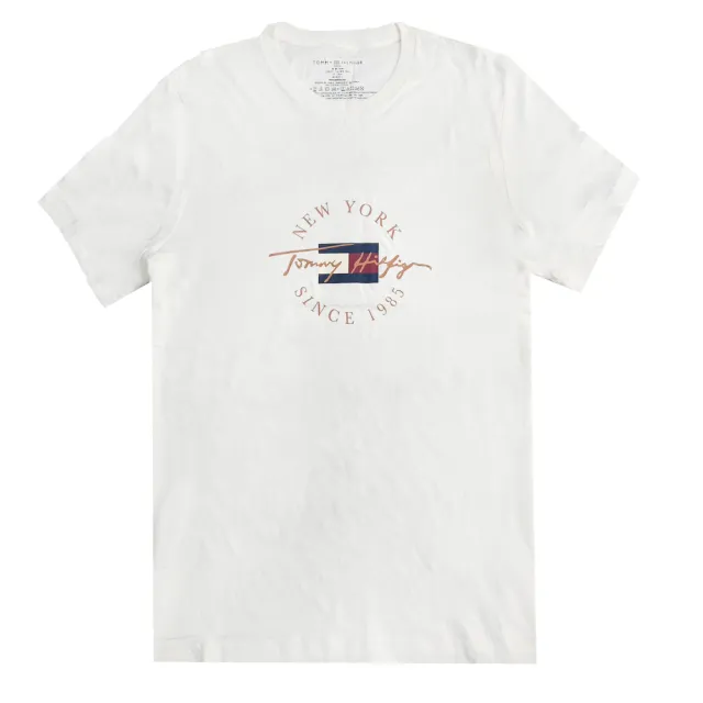 【Tommy Hilfiger】簡約休閒時尚 印刷logo 輕薄款 短袖T恤(美版版型 尺寸偏大)