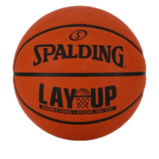 【SPALDING】LAYUP 籃球 室外球 橡膠 棕(7號球)