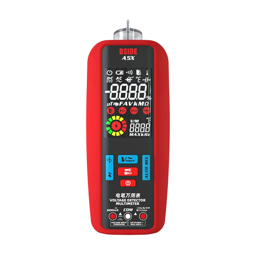 【BSIDE】充電式全功能彩屏電筆萬用表 A5X(三用電表)