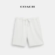 【COACH蔻馳官方直營】同系色經典Logo短褲-灰白色(CT007)