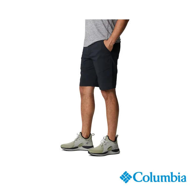【Columbia 哥倫比亞】男款-Tech Trail Short-防曬UPF50防潑短褲-黑色(UAO02910BK/IS)