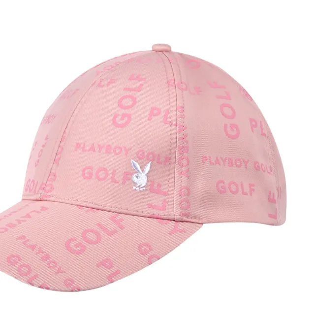 【PING】女款滿版LOGO高爾夫球帽-粉橘(高爾夫/配件/KQ24101-23)