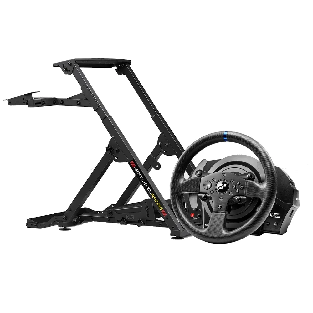 【THRUSTMASTER 圖馬斯特】T300RS方向盤 + NEXT LEVEL WHEEL STAND 2.0賽車架(方向盤+賽車架 超值組合)