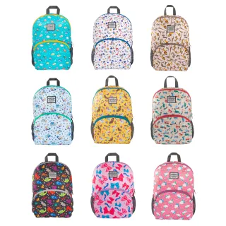 【HUGGER】兒童背包 多色可選(A4可 幼小孩輕量休閒童趣防潑水減壓肩帶才藝上學後背)