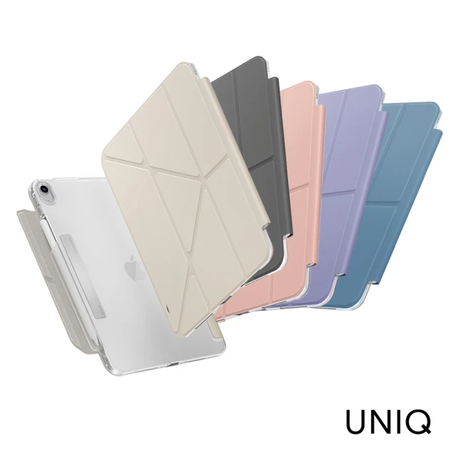 UNIQ iPad Air 13吋 2024 M2 Camden Click 磁吸設計帶筆槽多功能極簡透明保護套