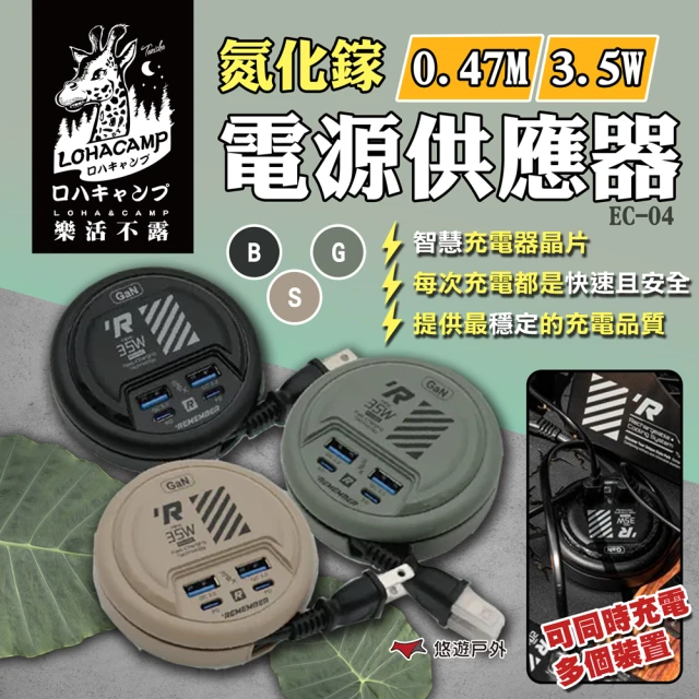 ADAMOUTDOOR 無線充電式DC強力循環扇(電風扇 風