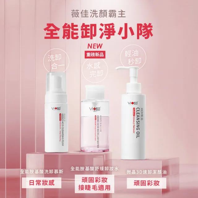 【Swissvita 薇佳】全能胺基酸舒緩卸妝水300ml 3入組 新上市!(卸妝)