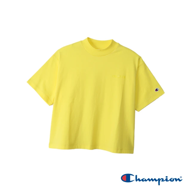 ChampionChampion 官方直營-立體膠花LOGO短袖TEE-女(淺黃色)